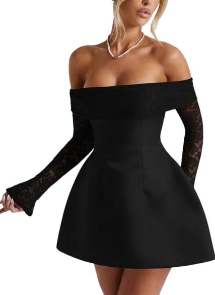 Black Short Dress — Black