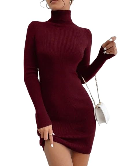 Bodycon-Mini-Dress — Maroon