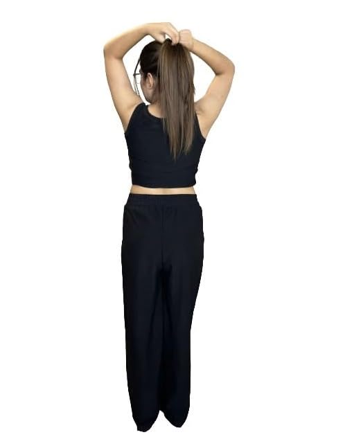Women Slim Fit Crop Top & Pant Co-Ord Set