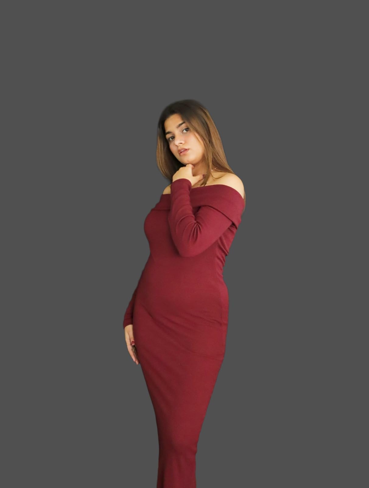 Maroon Bodycon