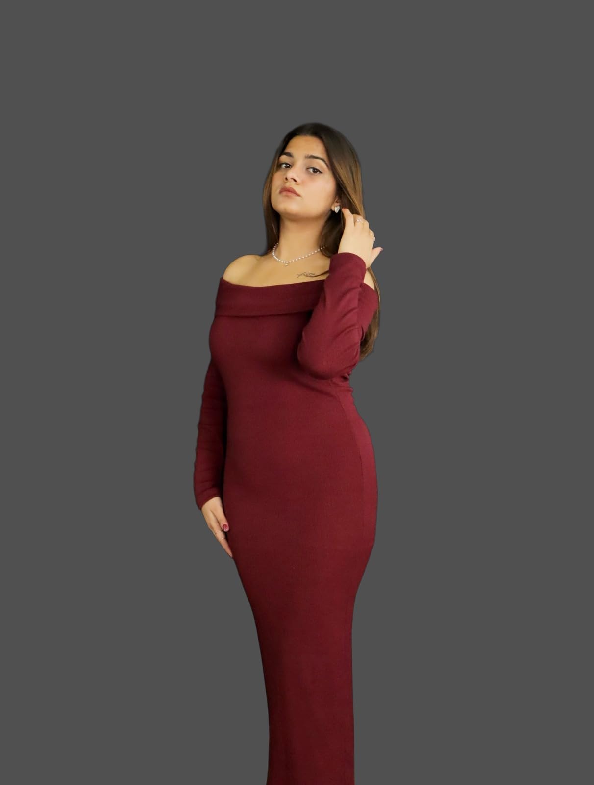 Maroon Bodycon