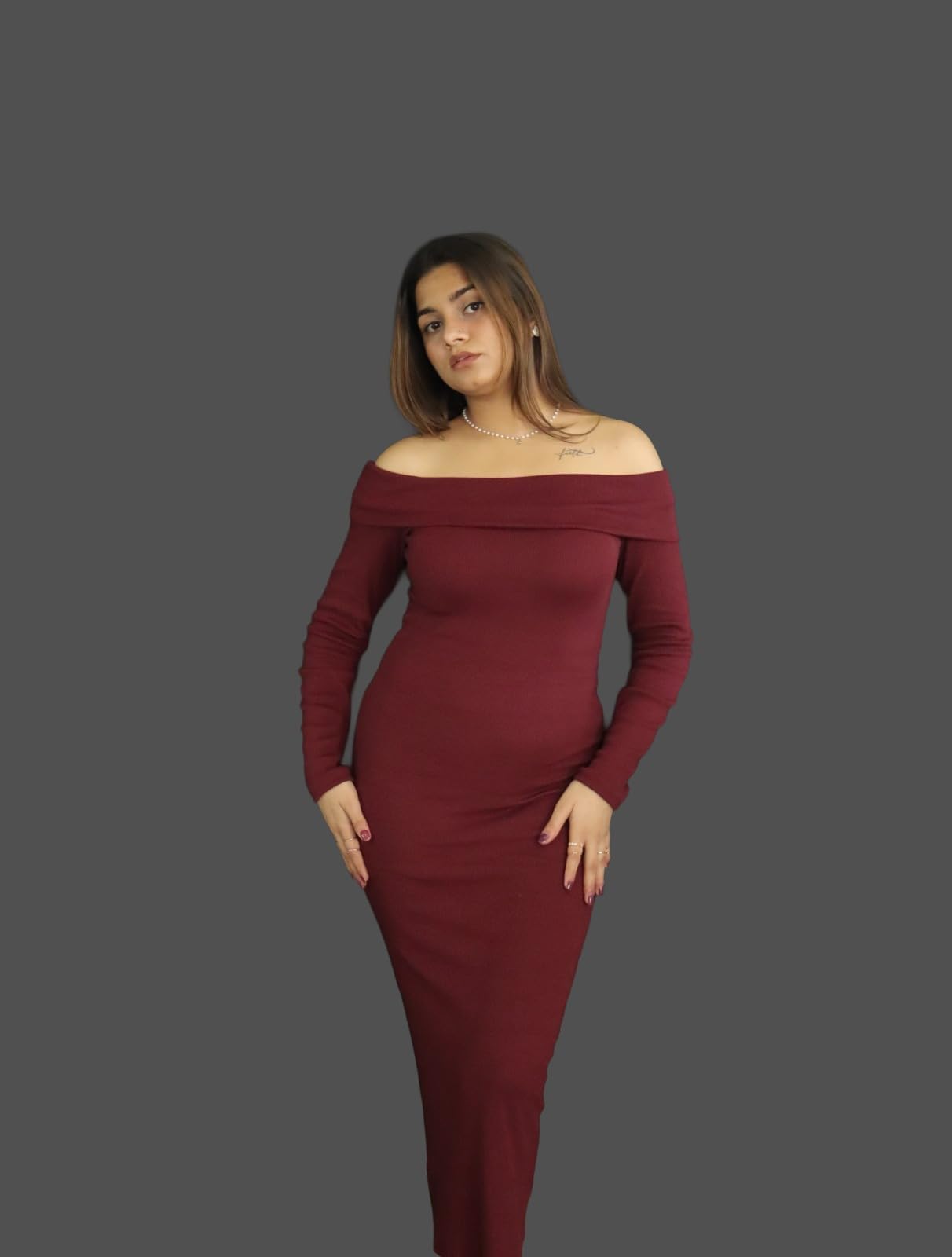 Maroon Bodycon