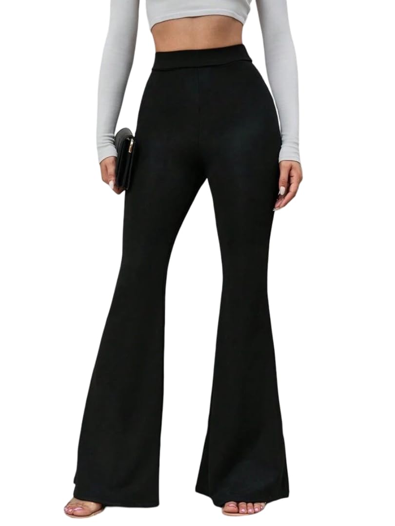 Bell Bottom Pants — Black