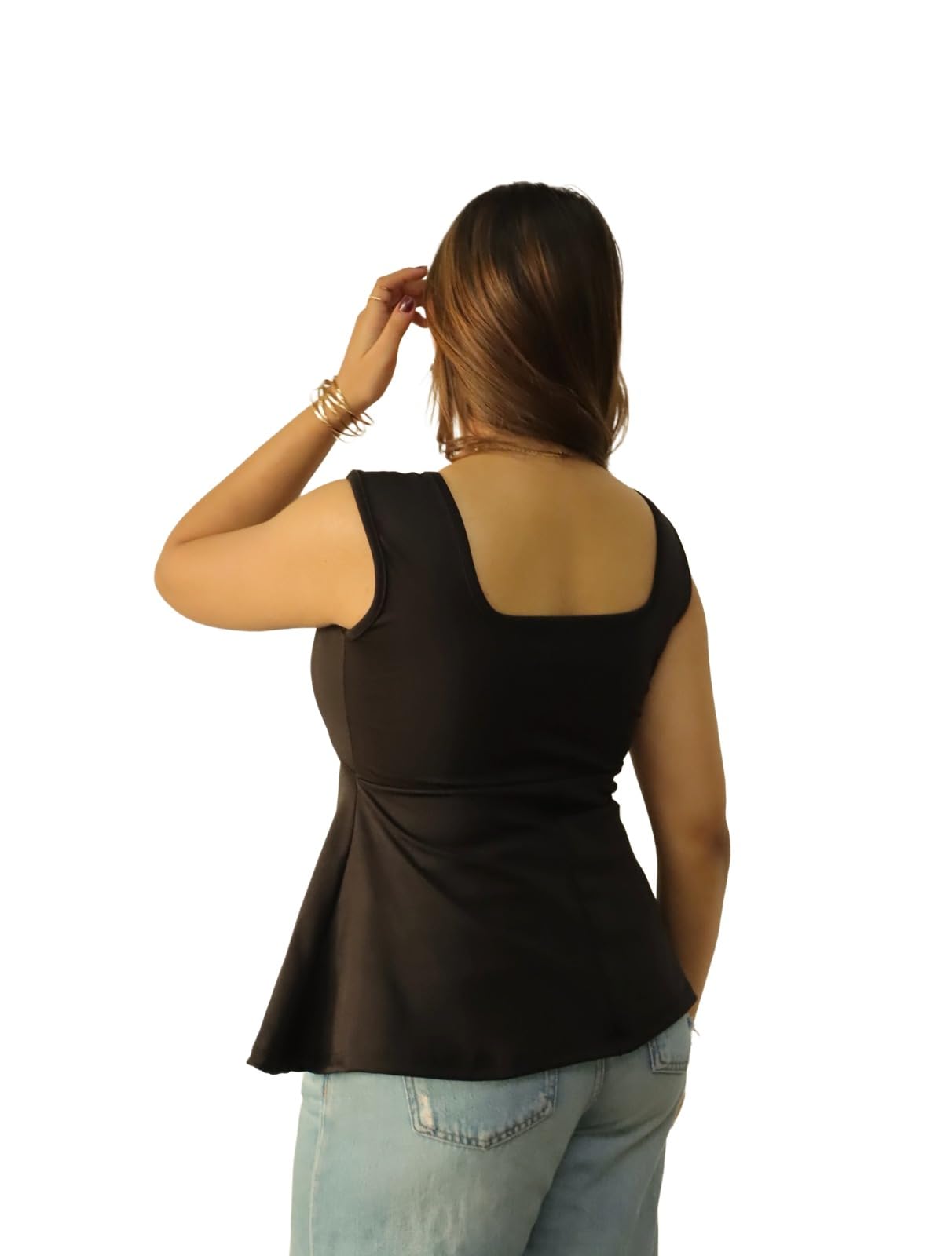 CROP TOP Black ,  green & Brown