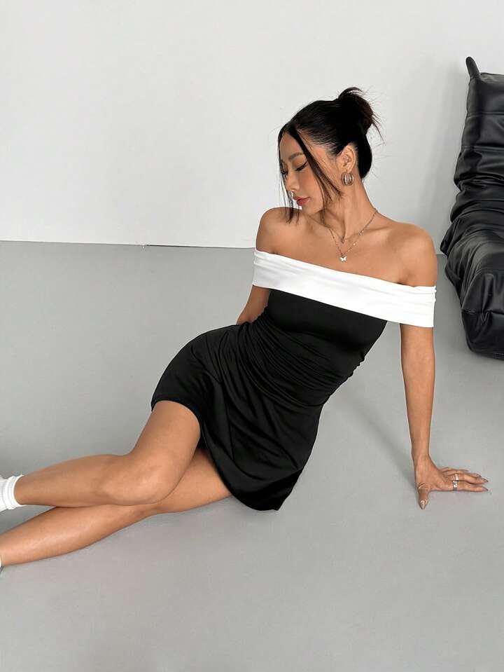 Strap Mini Dress