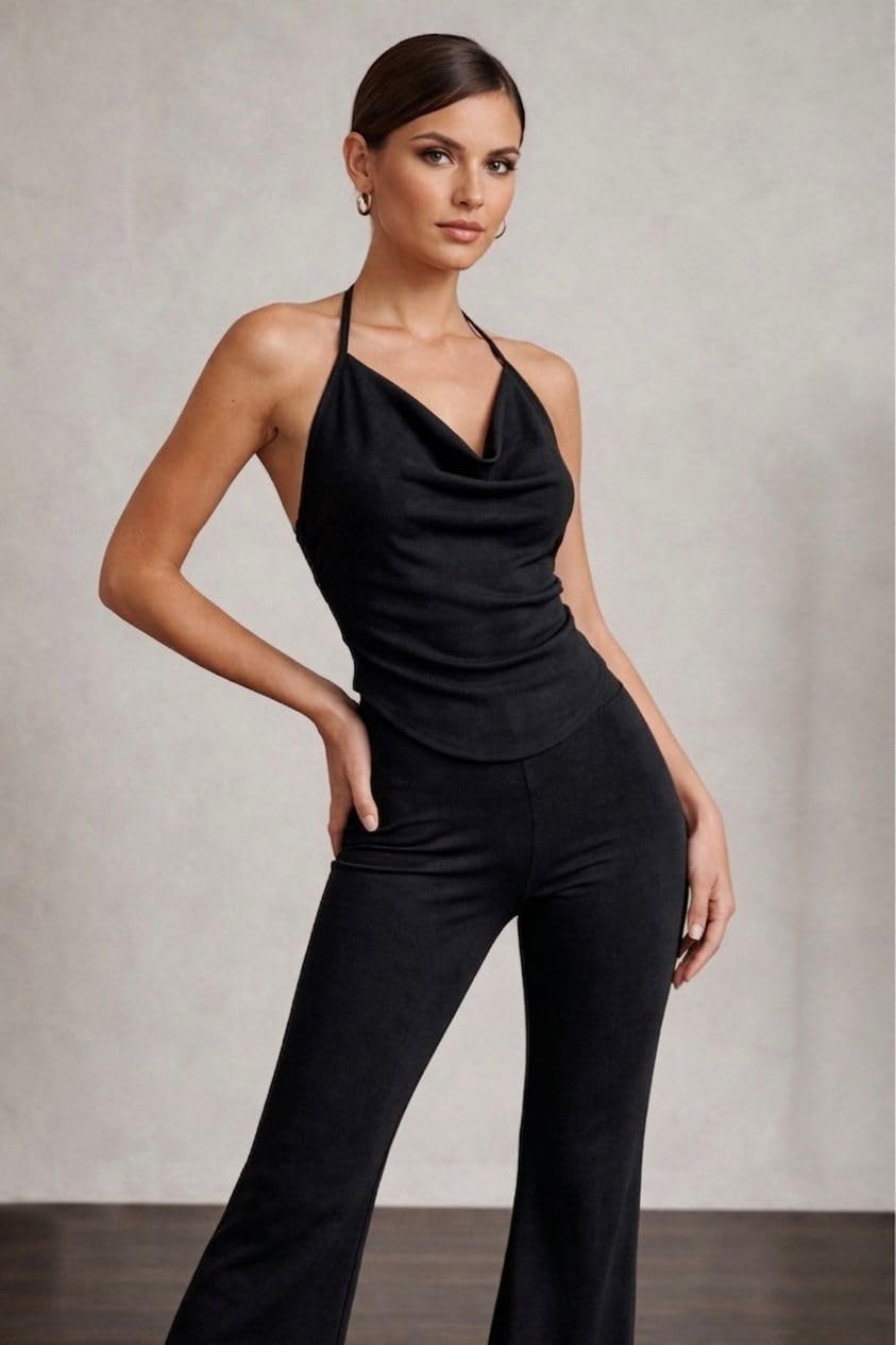 Elegant Halter Co-Ord Set