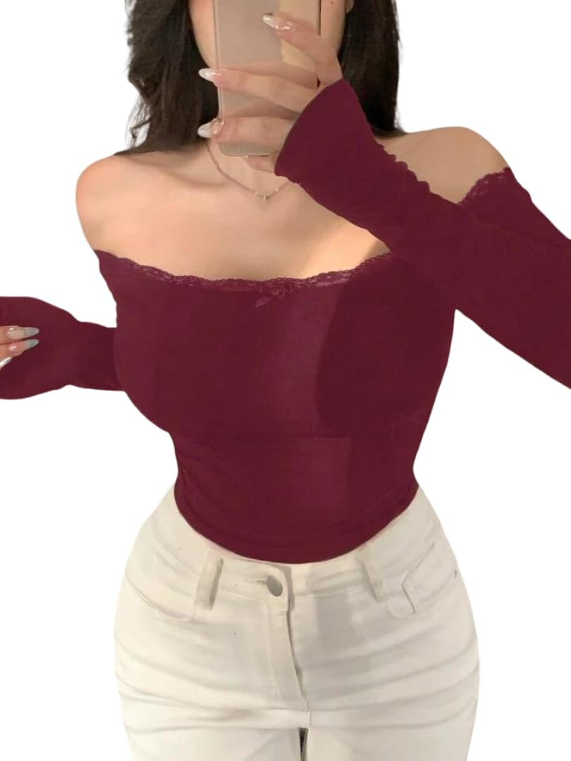 Solid Work Crop Top — Wine