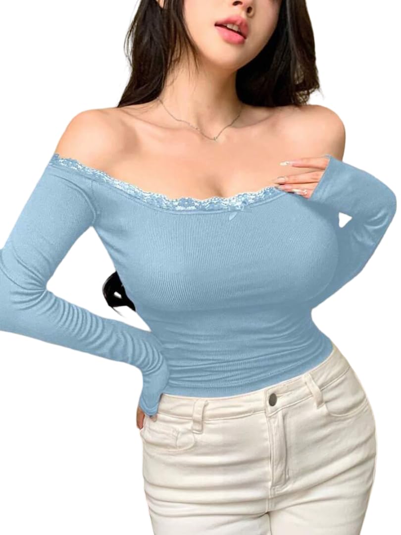 Solid Work Crop Top — Sky Blue