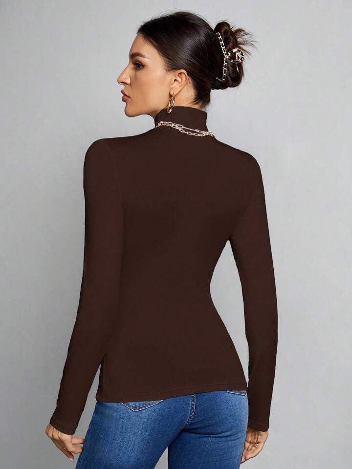 Turtleneck Crop Top