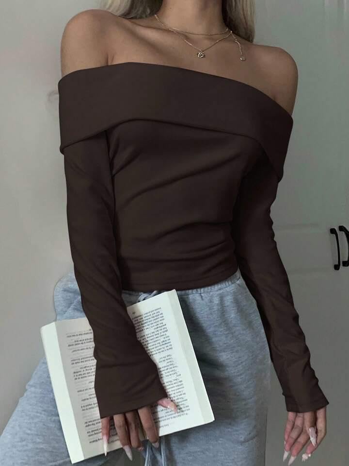 Solid Work Crop Top