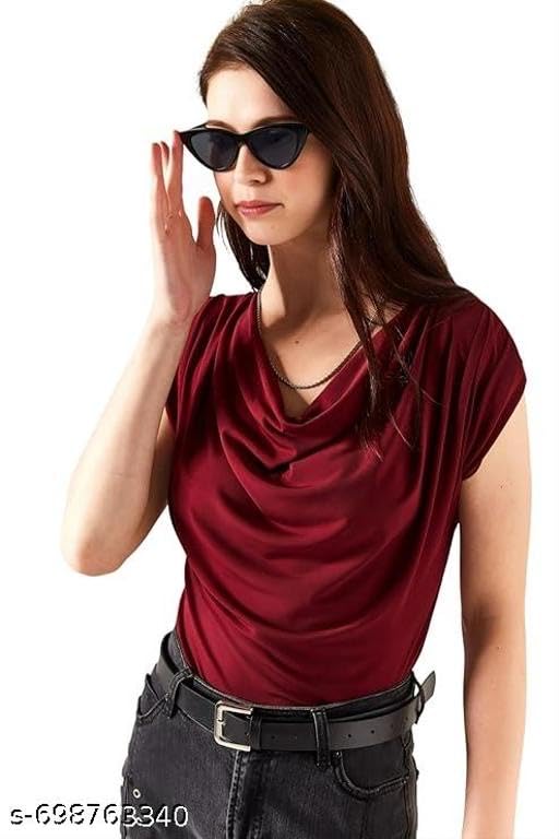 cowl neck sleeveless top