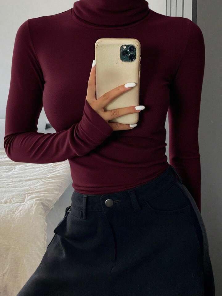 Turtleneck Crop Top