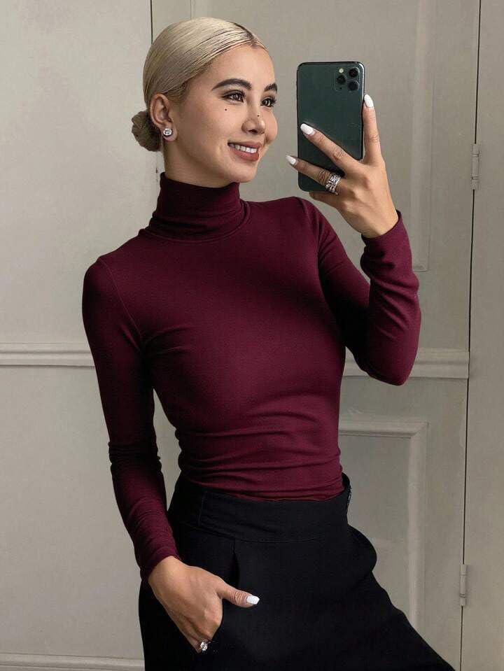 Turtleneck Crop Top