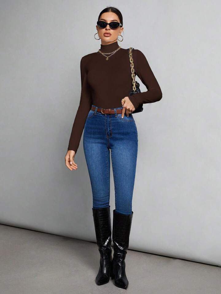 Turtleneck Crop Top
