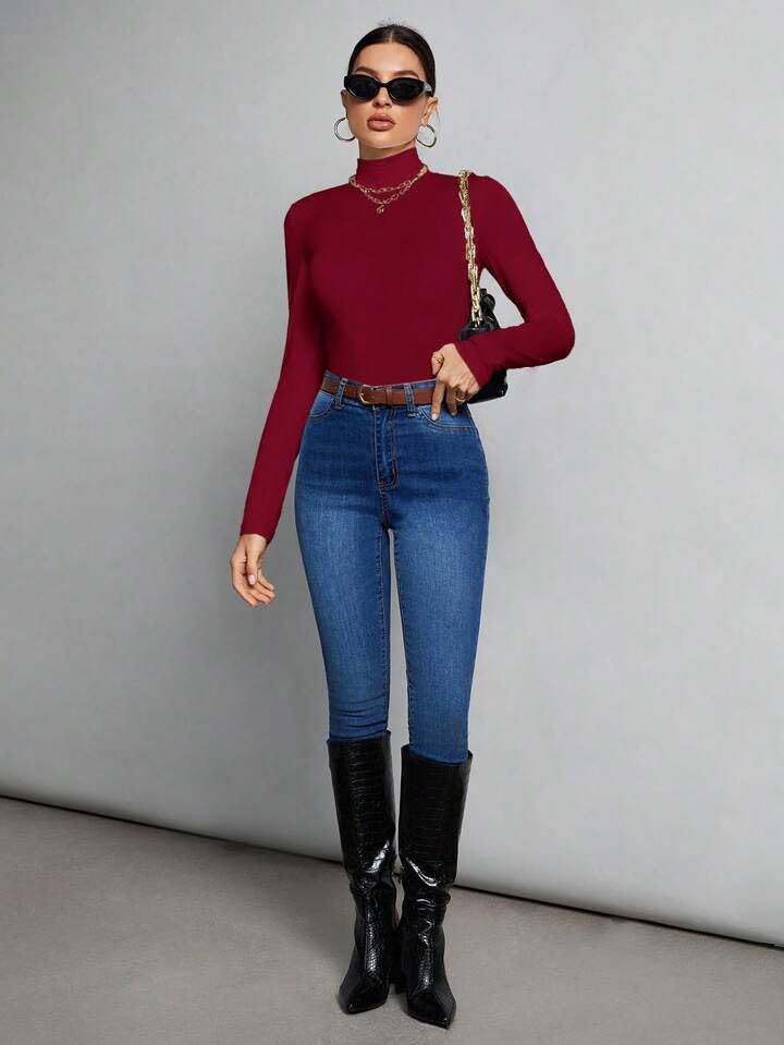 Turtleneck Crop Top