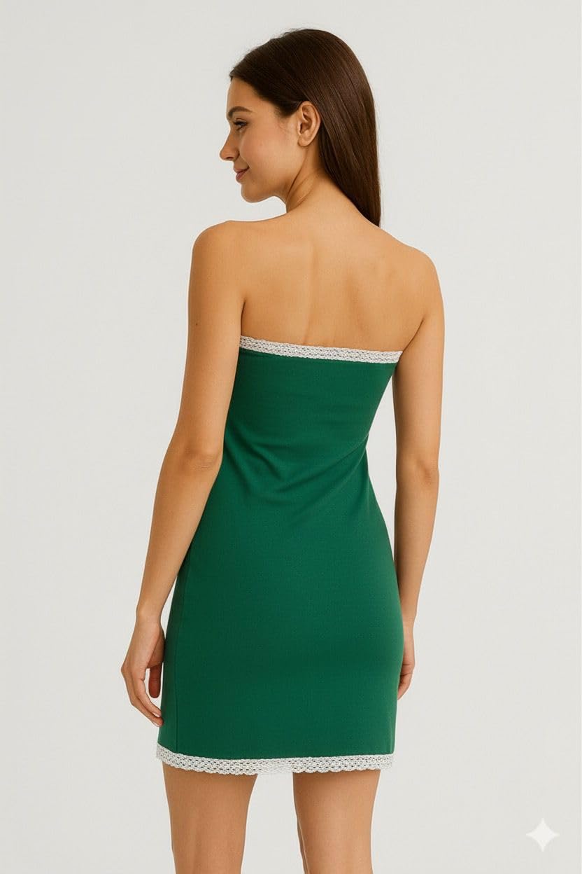 Contrast Binding Dress