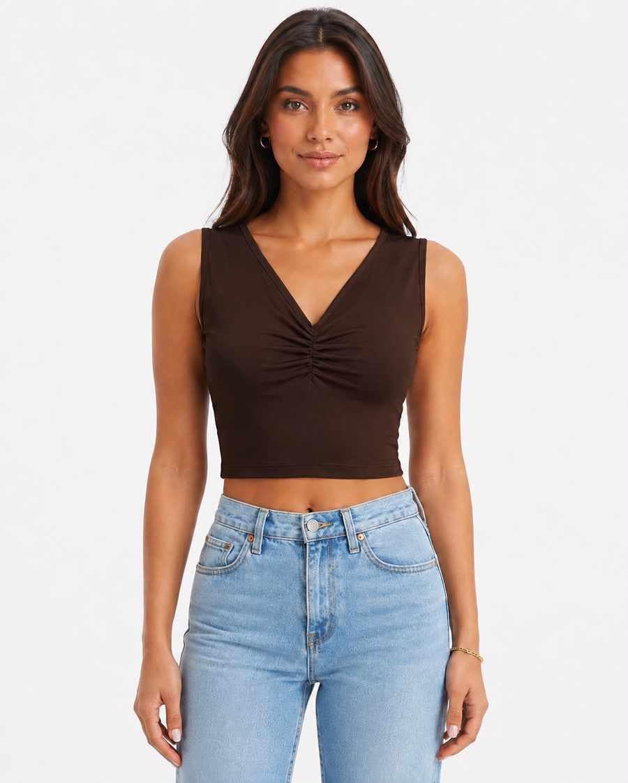 OOTDFY Women's Yellow Floral Lace Halter Neck Crop Top | Sleeveless Slim Fit Lace Blouse with 3D Flower Detail | Casual Western Party Top for Vacation, Date Night
