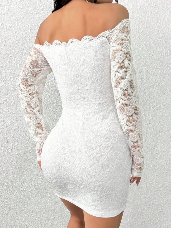 Floral Lace Bodycon Dress
