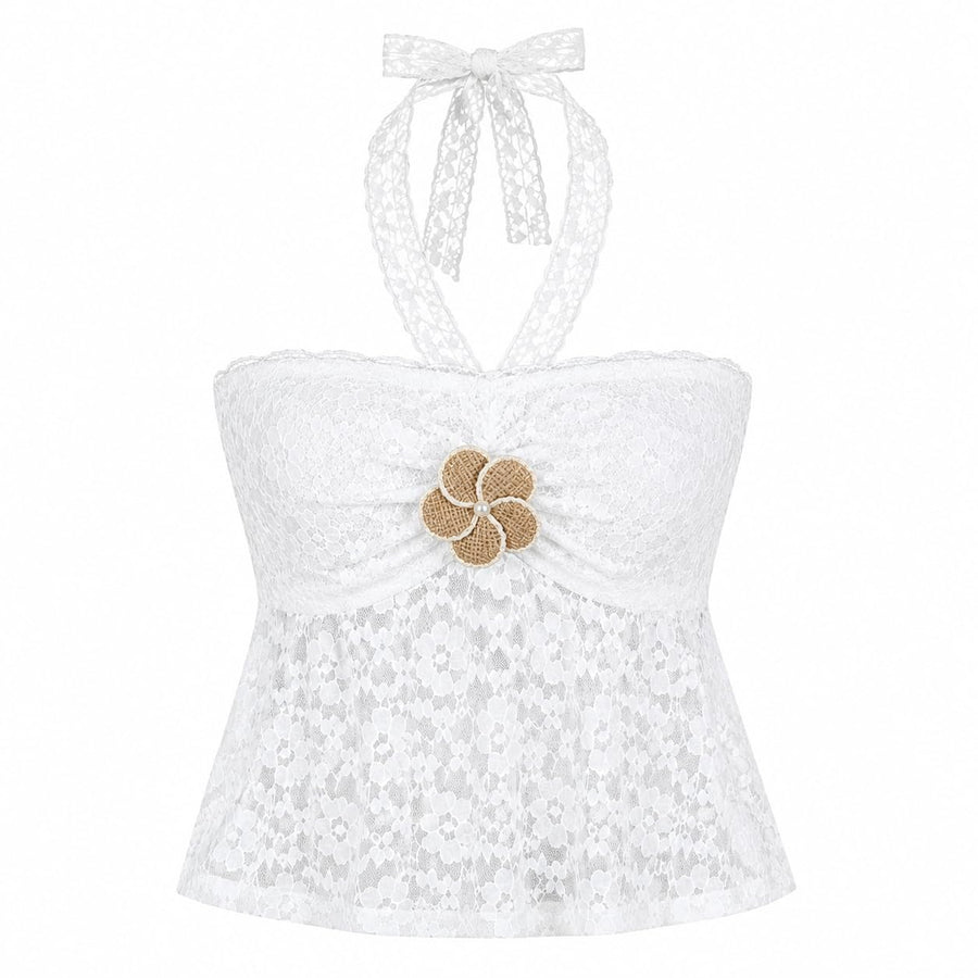 Lace_Double_Tube_Peplum — White