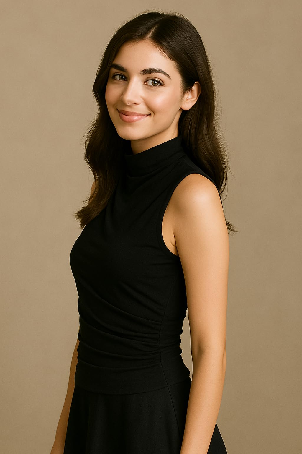 Funnel High Neck Top