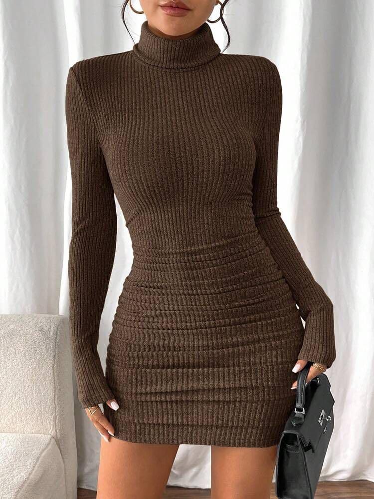Turtleneck Bodycon Dress