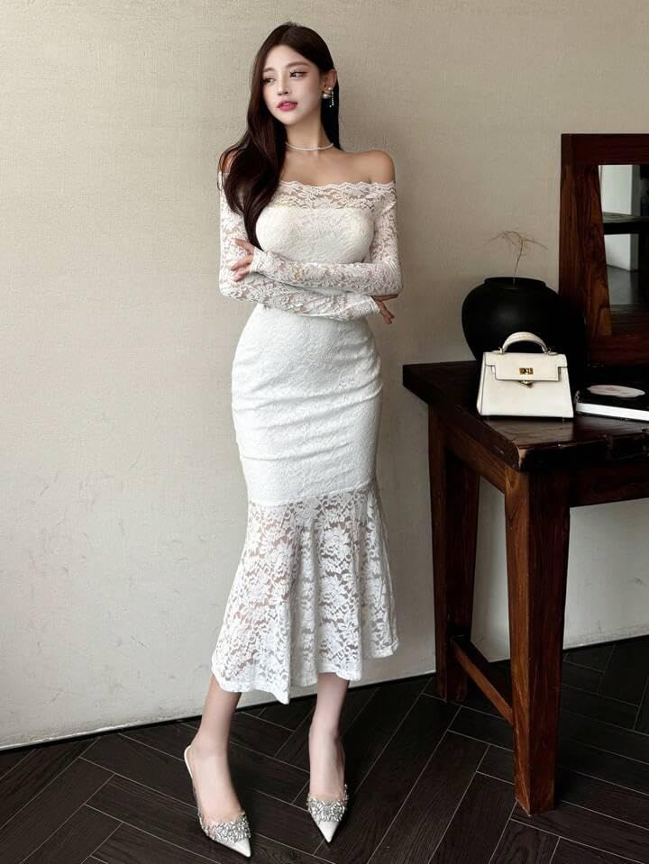 Floral Lace Bodycon Dress