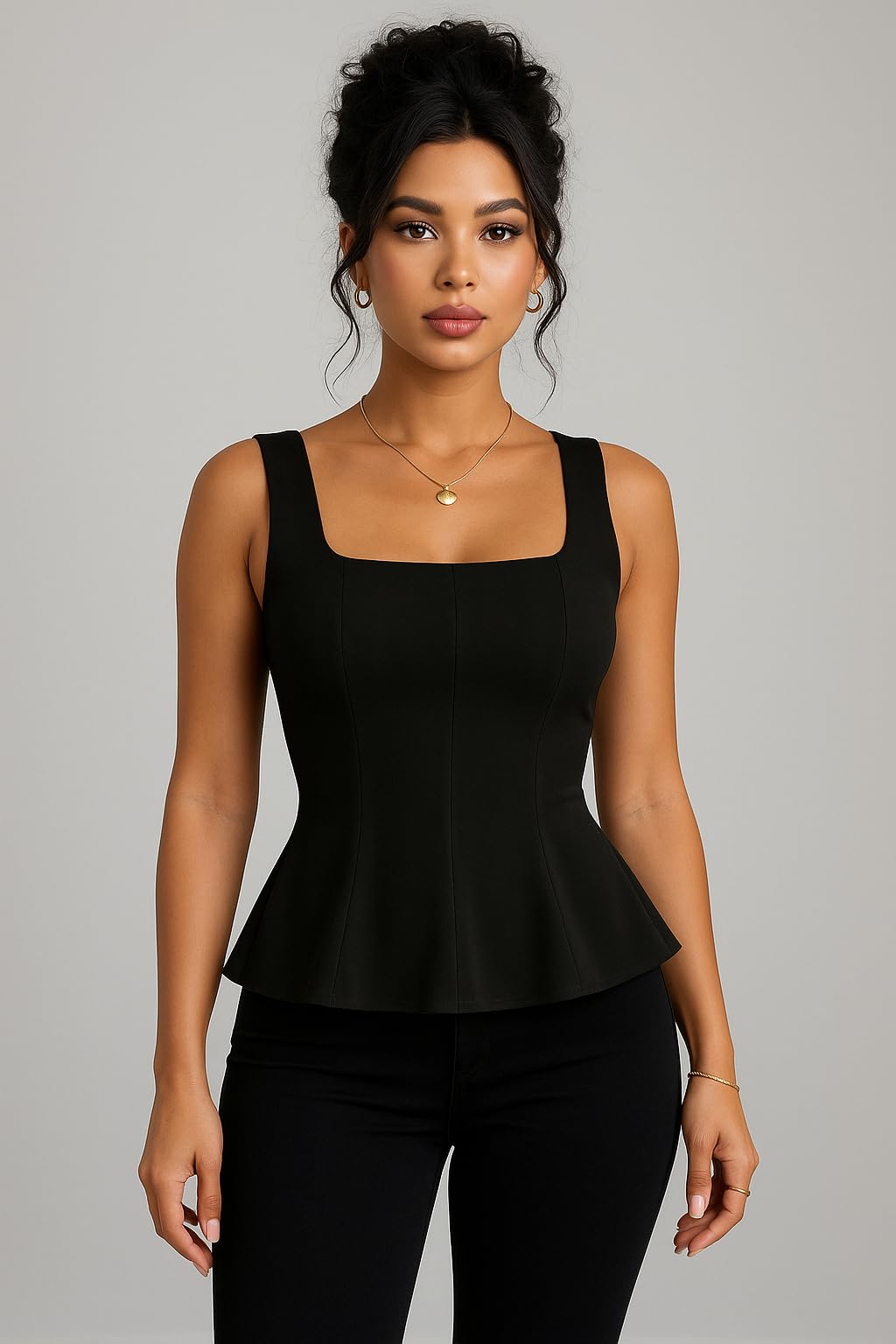 Square Neck A-Line Tops
