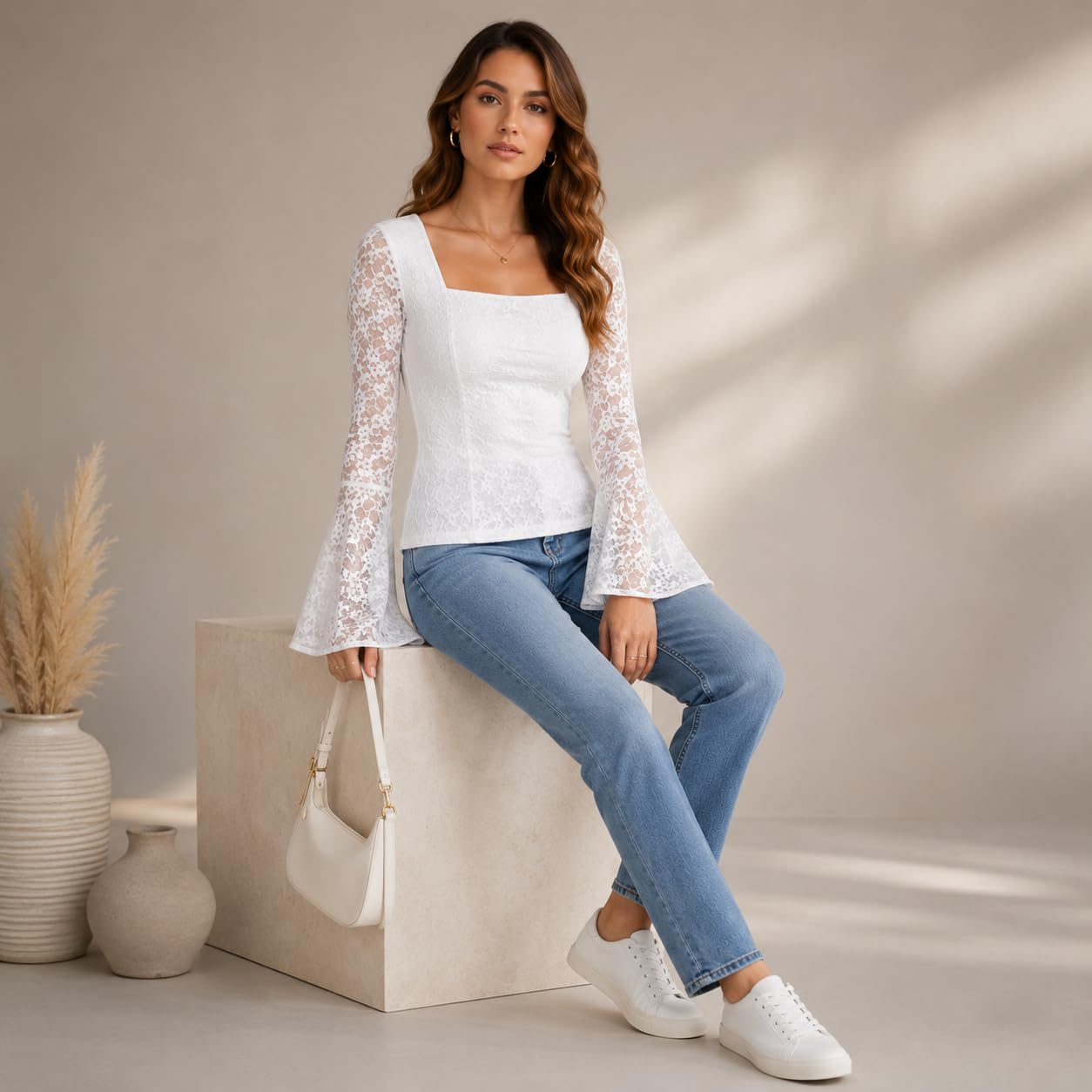 Lace Work Crop Top