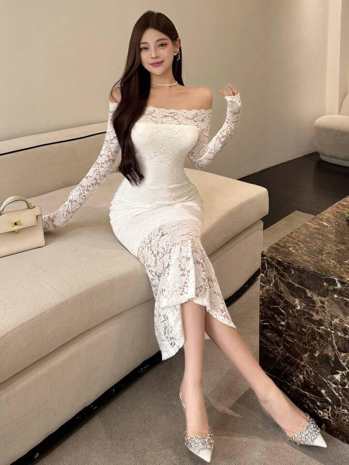 Floral Lace Bodycon Dress