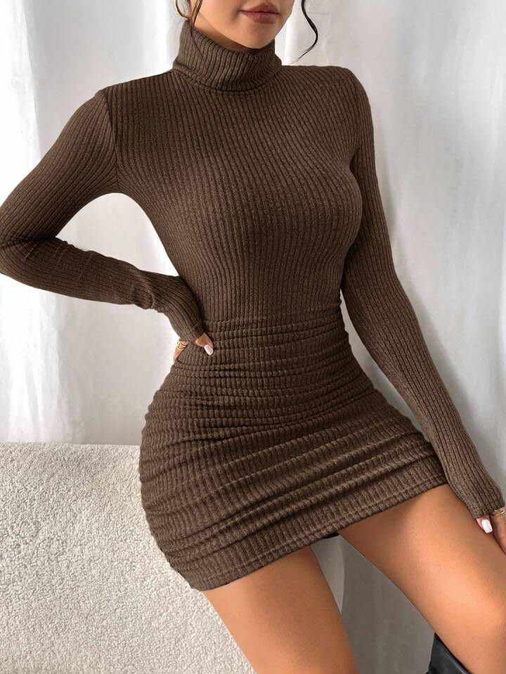 Turtleneck Bodycon Dress
