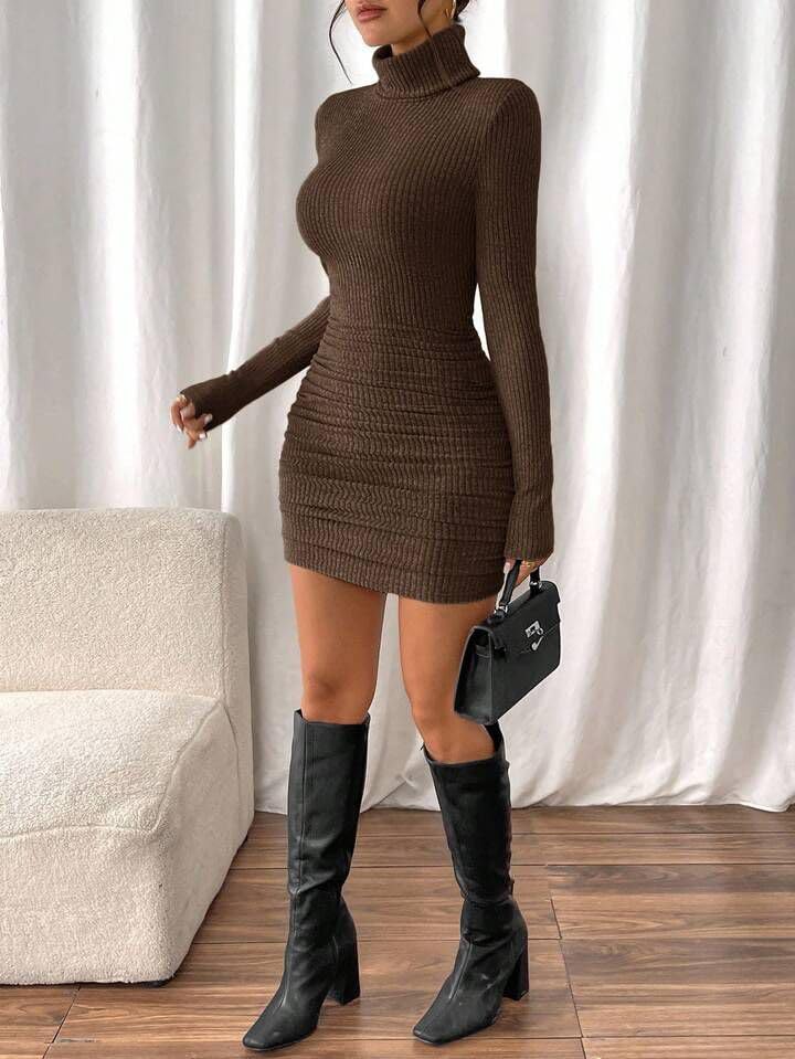 Turtleneck Bodycon Dress