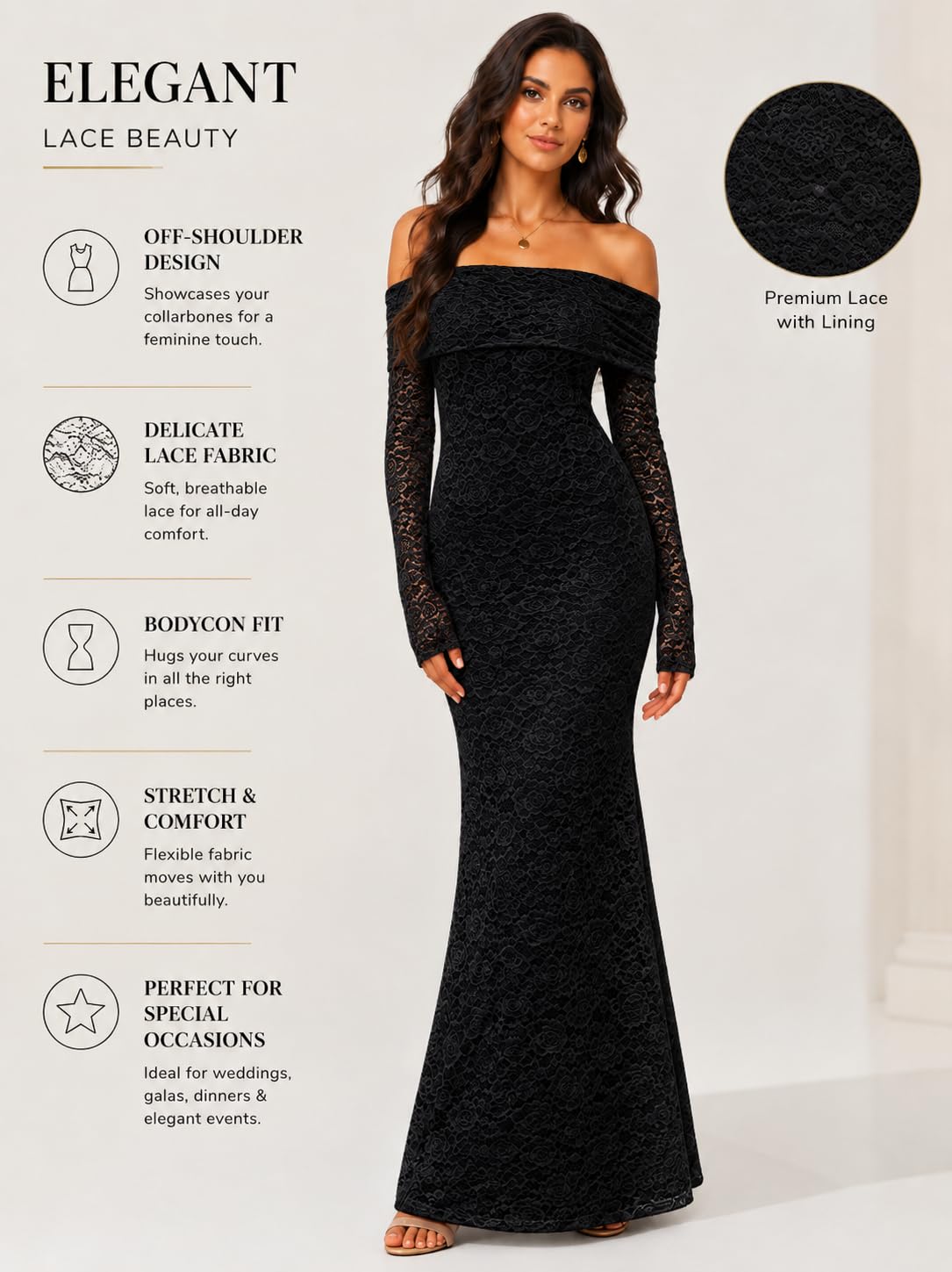 off shoulder maxi dress