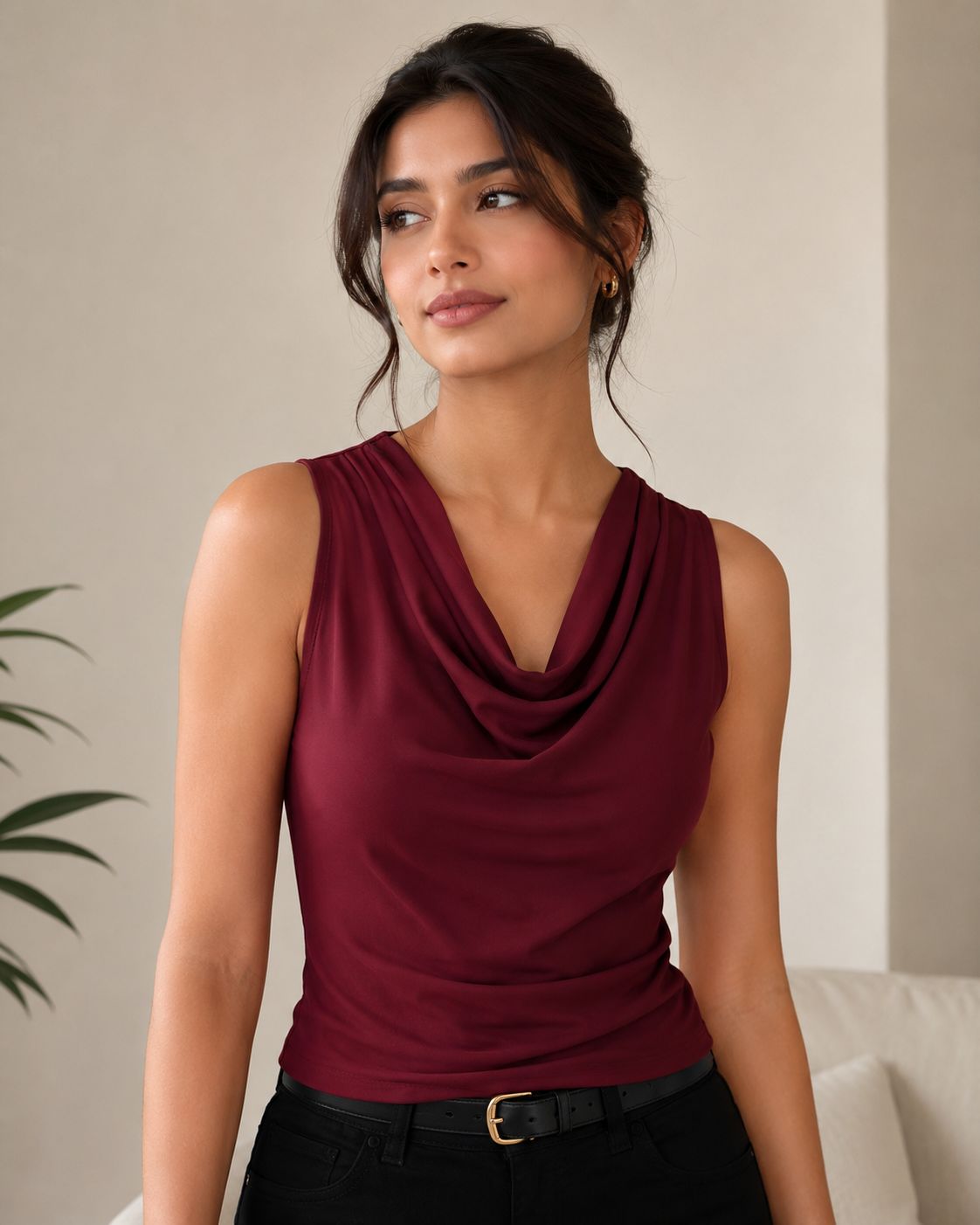 OOTDFY Women's Cowl Neck Top product image 12