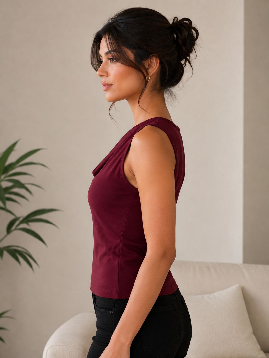 OOTDFY Women's Cowl Neck Top product image 14