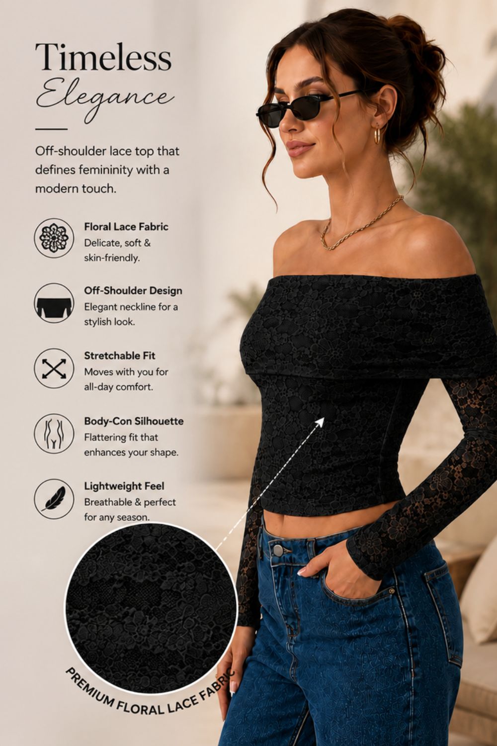 OOTDFY Women's Fabric Top product image 5
