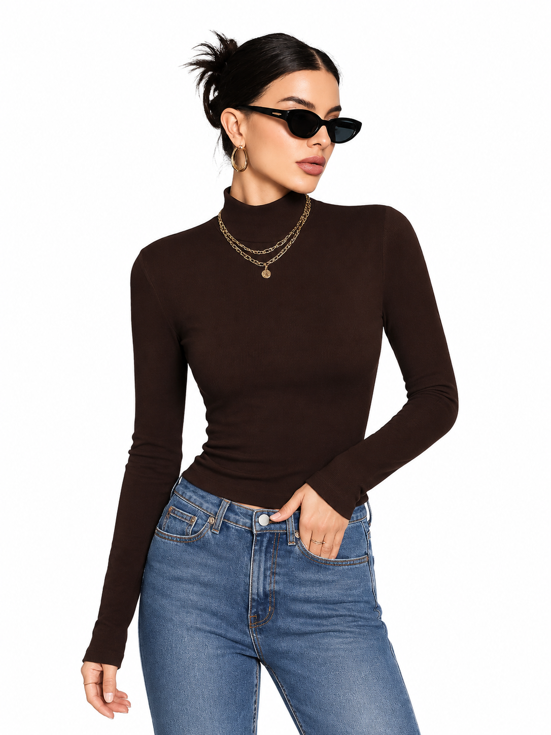 OOTDFY Women's High Neck Top product image 11