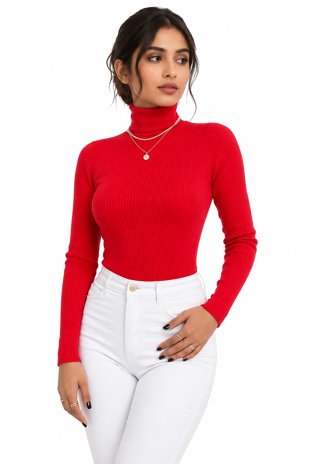 OOTDFY Women's High Neck Top product image 32