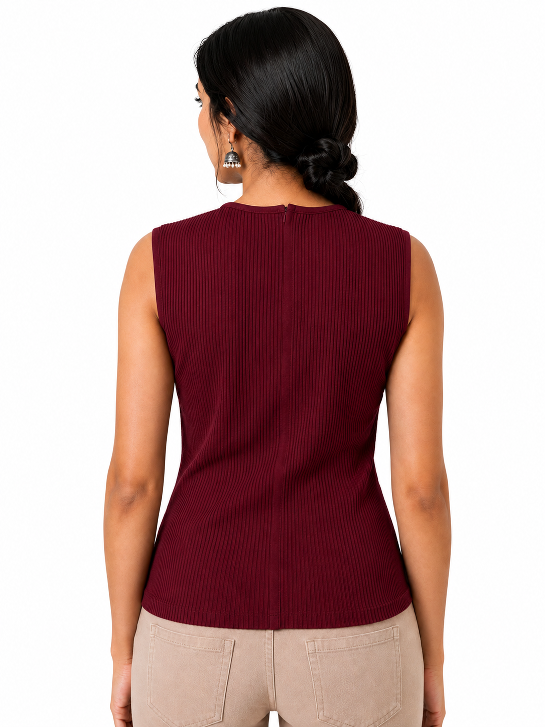 OOTDFY Women's Knot Front Slit Top product image 13