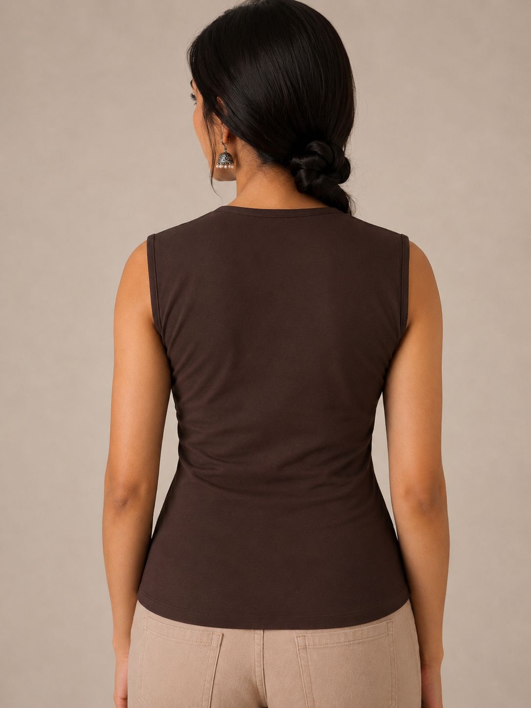 OOTDFY Women's Knot Front Open Top product image 9