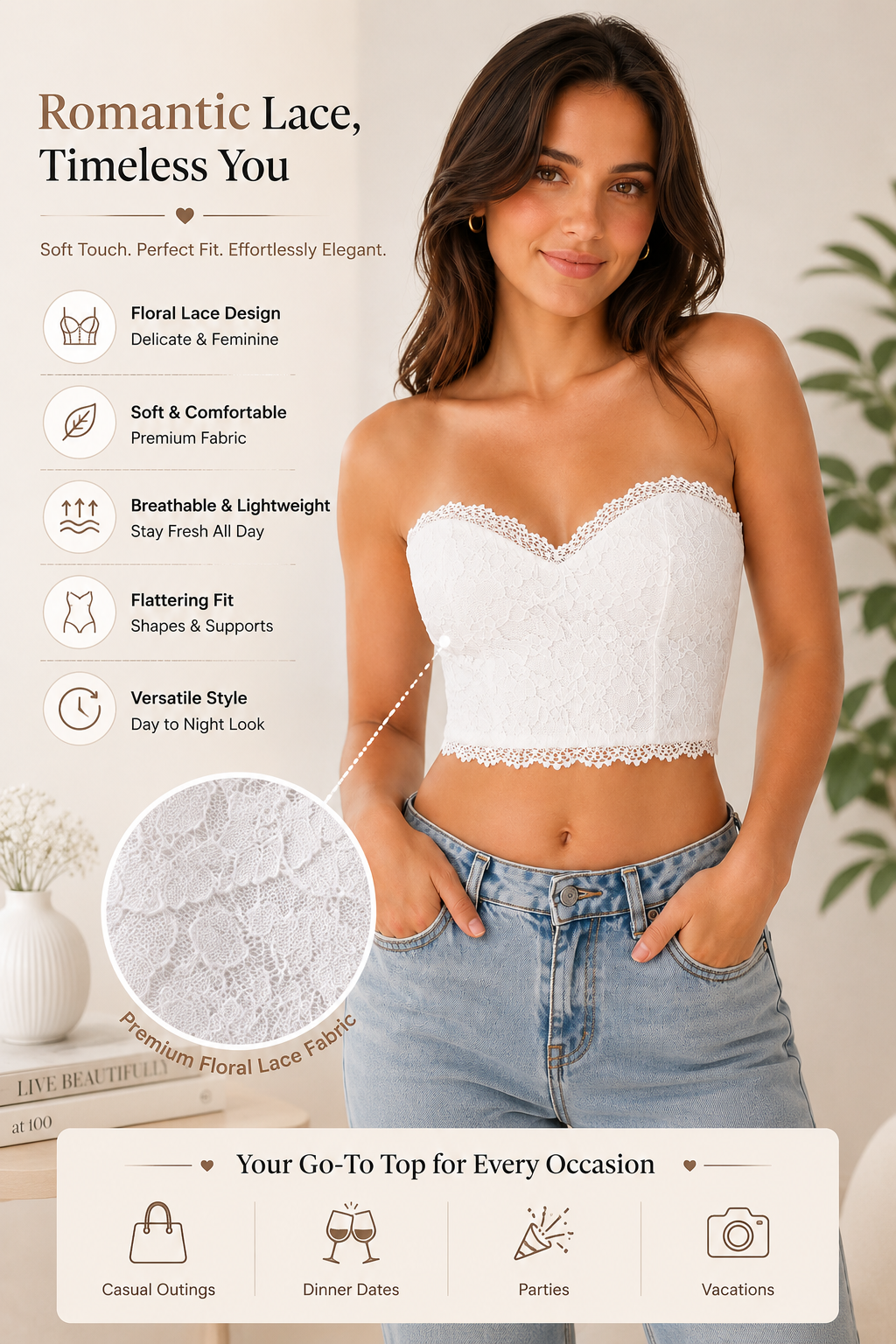 OOTDFY Women's Lace Bra product image 10