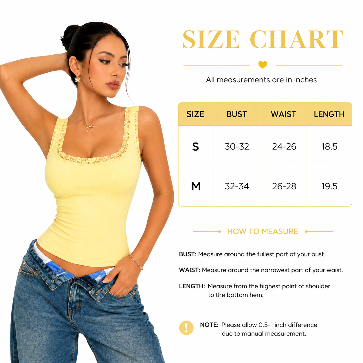 OOTDFY Women's Lace Square Neck Tank Top product image 26