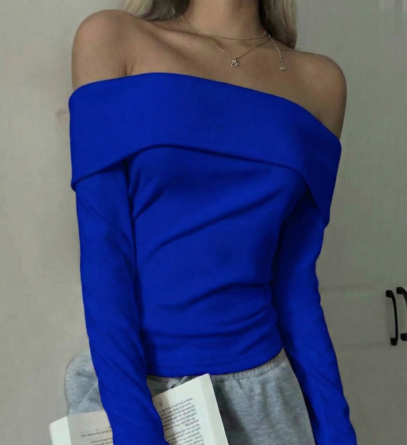 OOTDFY Women's Off Shoulder Full Sleeve Top product image 12
