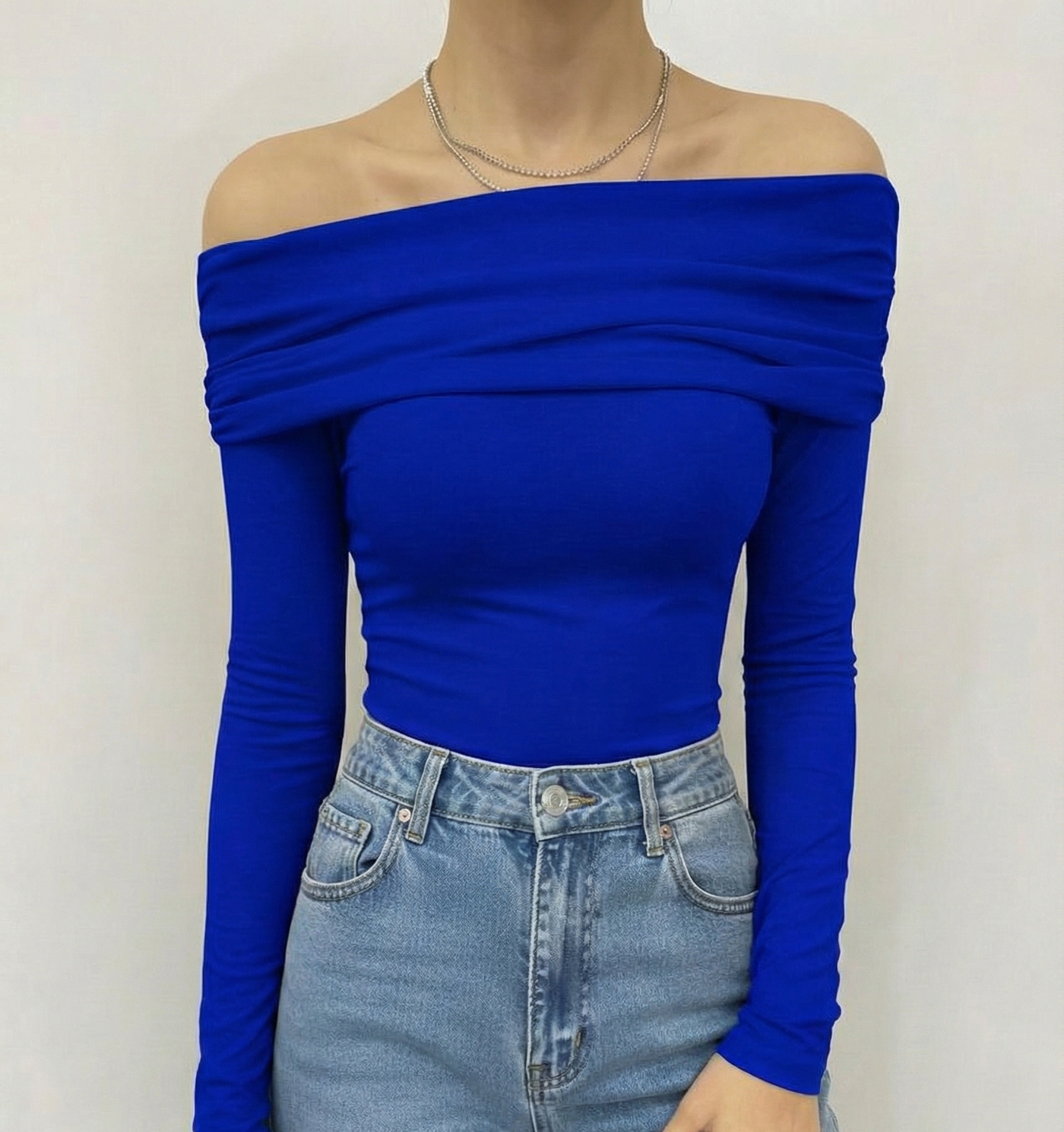 OOTDFY Women's Off Shoulder Full Sleeve Top product image 13