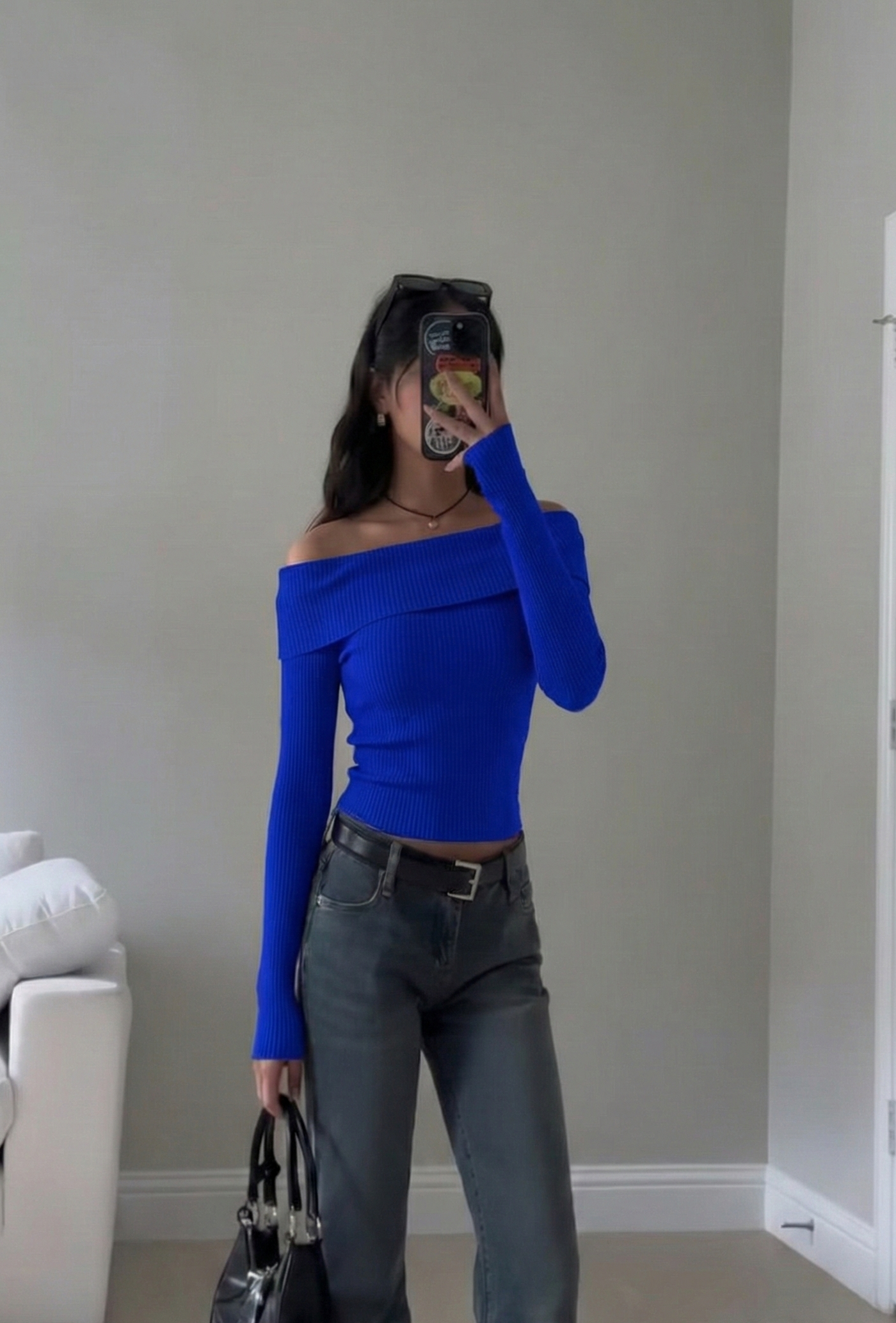 OOTDFY Women's Off Shoulder Full Sleeve Top product image 14