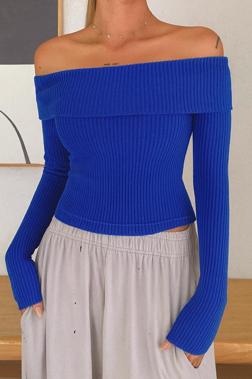 OOTDFY Women's Off Shoulder Full Sleeve Top product image 19