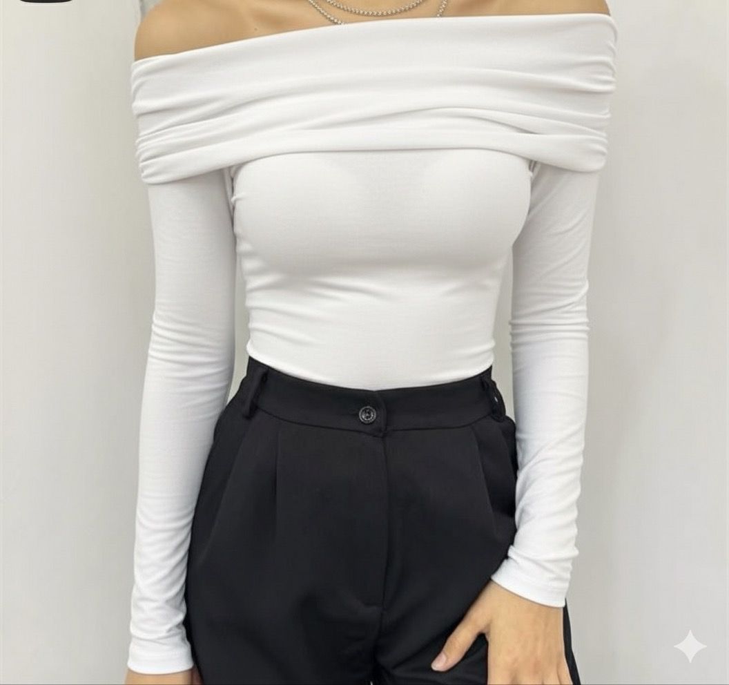 OOTDFY Women's Off Shoulder Full Sleeve Top product image 29