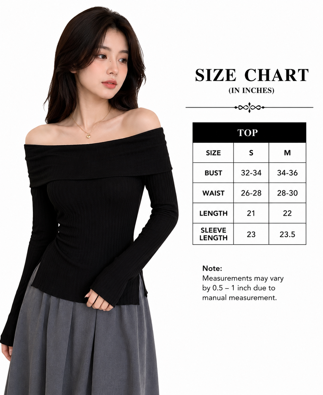 OOTDFY Women's Off Shoulder Side Slit Top product image 5