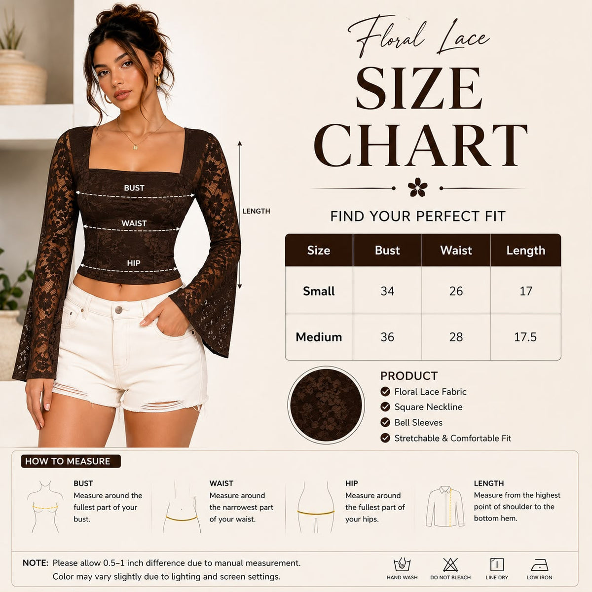 Yellow Bell Sleeve Lace Crop Top